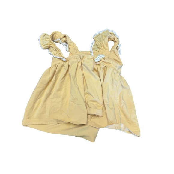 Tommy Bahama 2T Ruffle Strap Yellow Top Baby Girl Sleeveless Tank Summer - Picture 2 of 3